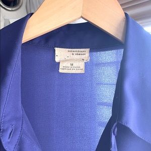 Coincidence & Chance sleeveless blue button down